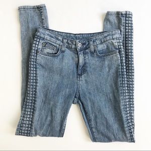 Carmar Quilted Skinny Moto Jeans Size 27